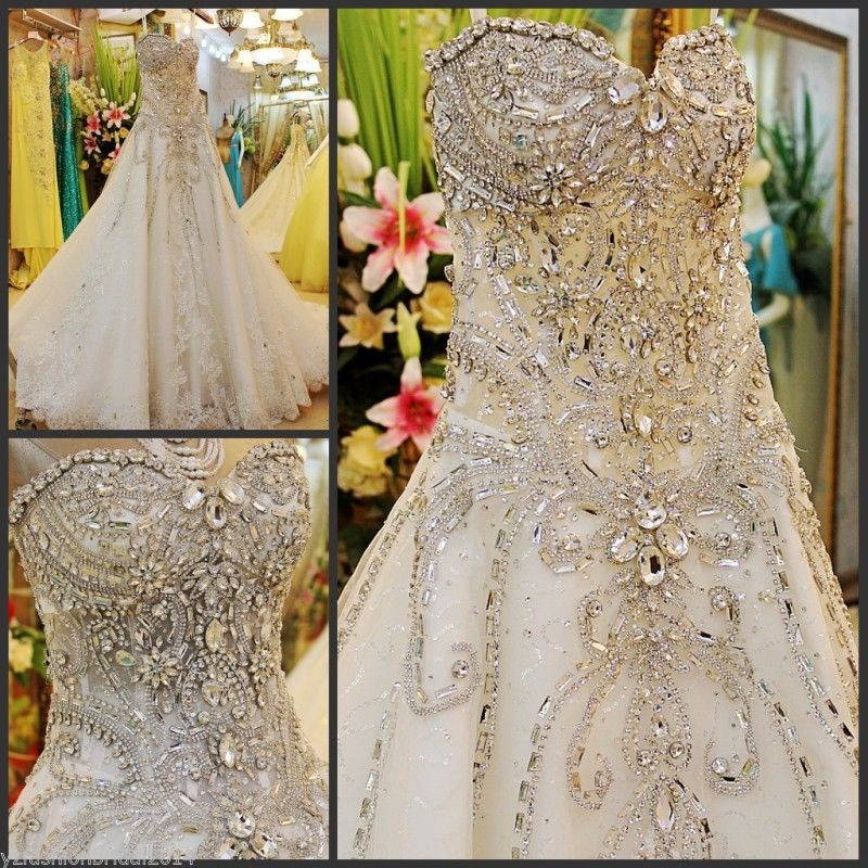diamond wedding gown